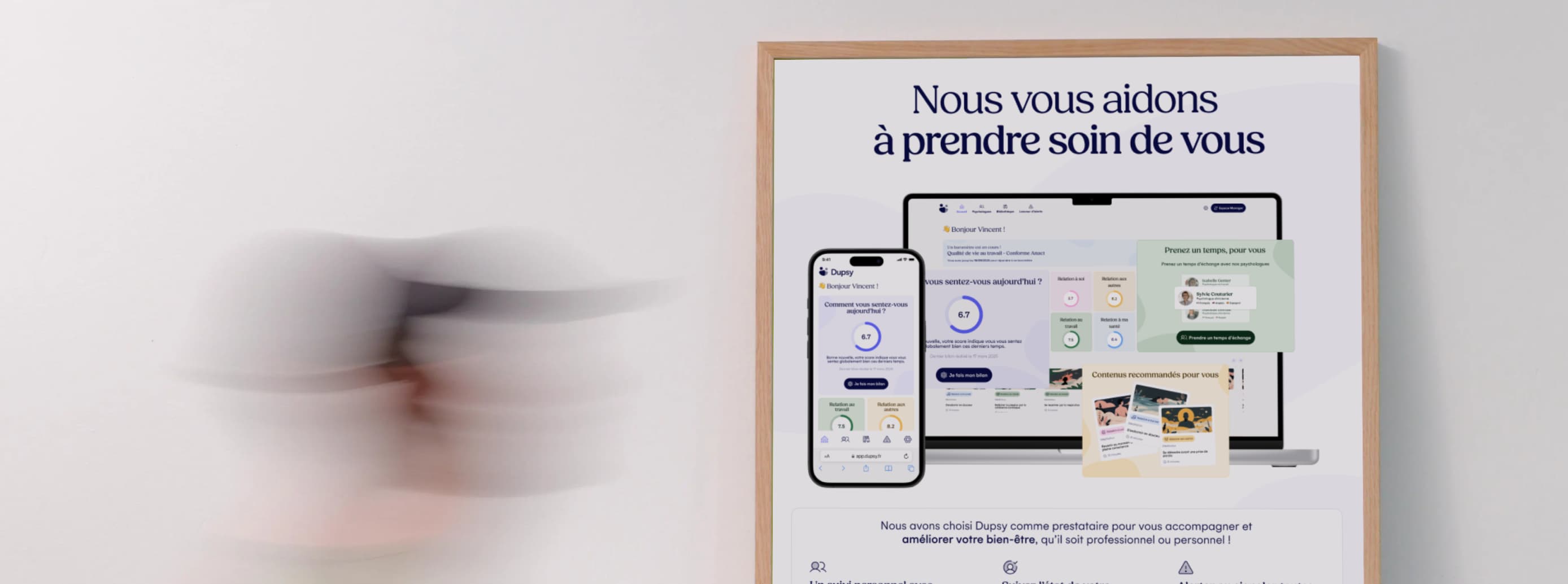 Un e-mail de bienvenue et une affiche de communication prêts à diffuser